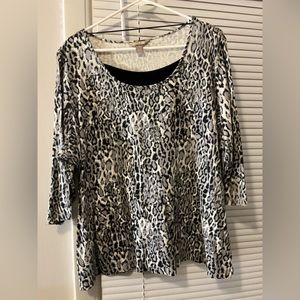 2X White Stag animal print